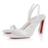O Condora – Sandale cu bretele de 85 mm – Piele lăcuită – Bianco – Femei