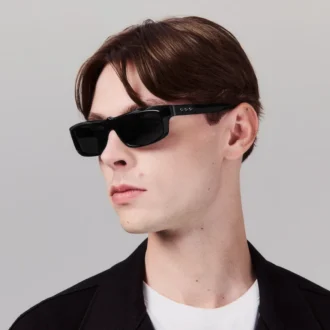 Our Georges Lb0028 – Ochelari de soare – Acetat – Negru lucios