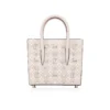 Paloma Mini – Gență cu mâner superior – Piele de vițel granată și ținte Loubinthesky – Leche Paloma Mini – Gență cu mâner superior – Piele de vițel granată și ținte Loubinthesky – Leche