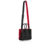 Paloma Mini – Gență cu mâner superior – Piele de vițel granulată și ținte Loubinthesky – Negru
