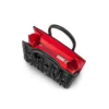 Paloma Mini – Gență cu mâner superior – Piele de vițel granulată și ținte Loubinthesky – Negru