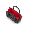 Paloma Mini – Gență cu mâner superior – Piele de vițel granulată și ținte Loubinthesky – Negru
