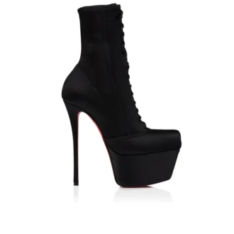 Pavlova Booty Alta – Cizme joase de 160 mm – Satin creponat – Negru – Femei Pavlova Booty Alta – Cizme joase de 160 mm – Satin creponat – Negru – Femei