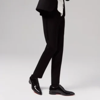 Pelvis – Pantofi Oxford – Piele de vițel lăcuită – Negru – Bărbați