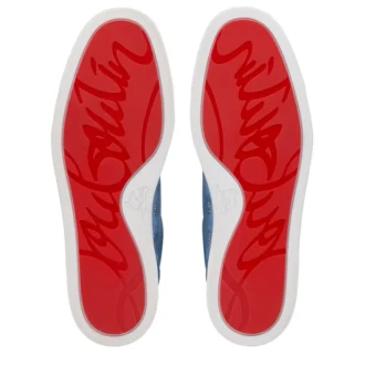 Retero – Sneakers – Piele de vițel și pânză – Ceruleo – Bărbați