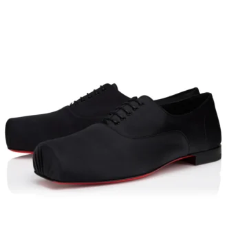 Ruben – Pantofi Oxford – Satin creponat – Negru – Bărbați