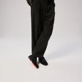 Ruben – Pantofi Oxford – Satin creponat – Negru – Bărbați