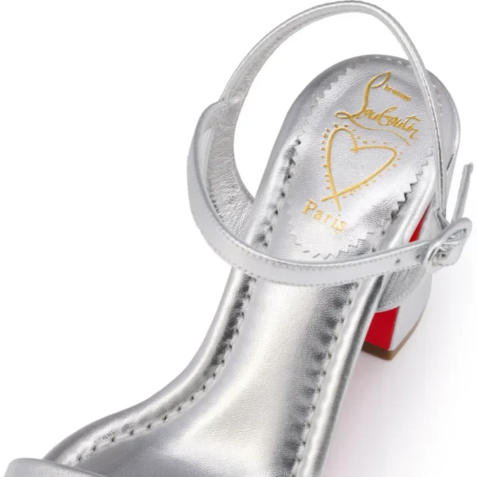 Sandale Miss Jane – Sandale de 85 mm – Piele de vițel laminată – Argintiu – Femei Sandale Miss Jane – Sandale de 85 mm – Piele de vițel laminată – Argintiu – Femei