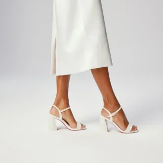 Sandale Miss Jane – Sandale de 85 mm – Piele nappa perlată – Bianco – Femei Sandale Miss Jane – Sandale de 85 mm – Piele nappa perlată – Bianco – Femei