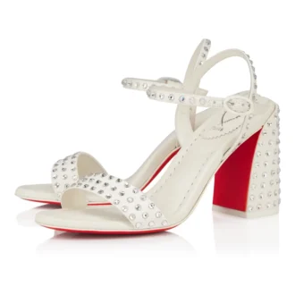 Sandale Miss Jane Strass Boum – Sandale de 85 mm – Satin creponat – Versiune Ivory – Femei Sandale Miss Jane Strass Boum – Sandale de 85 mm – Satin creponat – Versiune Ivory – Femei