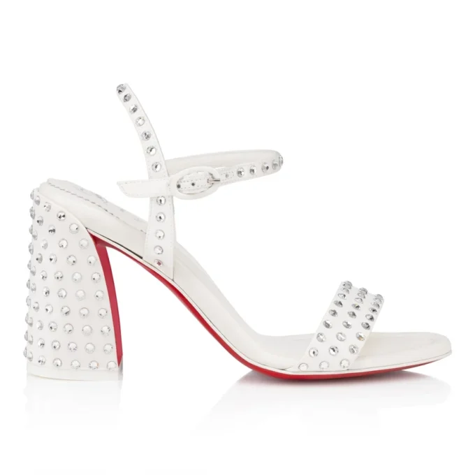 Sandale Miss Jane Strass Boum – Sandale de 85 mm – Satin creponat – Versiune Ivory – Femei Sandale Miss Jane Strass Boum – Sandale de 85 mm – Satin creponat – Versiune Ivory – Femei