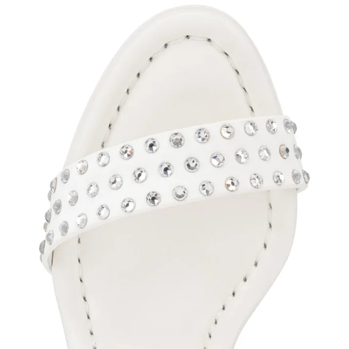 Sandale Miss Jane Strass Boum – Sandale de 85 mm – Satin creponat – Versiune Ivory – Femei Sandale Miss Jane Strass Boum – Sandale de 85 mm – Satin creponat – Versiune Ivory – Femei