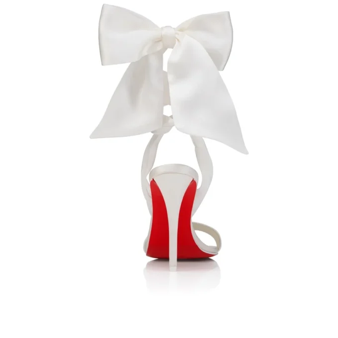 Sandale Miss Z Du Desert – Sandale cu curele de 100 mm – Satin creponat – Ivory – Femei Sandale Miss Z Du Desert – Sandale cu curele de 100 mm – Satin creponat – Ivory – Femei