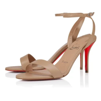 Sandale Miss Z – Sandale cu bretele de 80 mm – Piele de miel Nappa – Blush – Femei