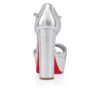 Sandaloo – Sandale cu bretele de 130 mm – Piele nappa laminată – Argintiu – Femei Sandaloo – Sandale cu bretele de 130 mm – Piele nappa laminată – Argintiu – Femei
