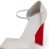 Sandaloo – Sandale cu curele de 130 mm – Piele de miel Nappa – Bianco – Femei Sandaloo – Sandale cu curele de 130 mm – Piele de miel Nappa – Bianco – Femei