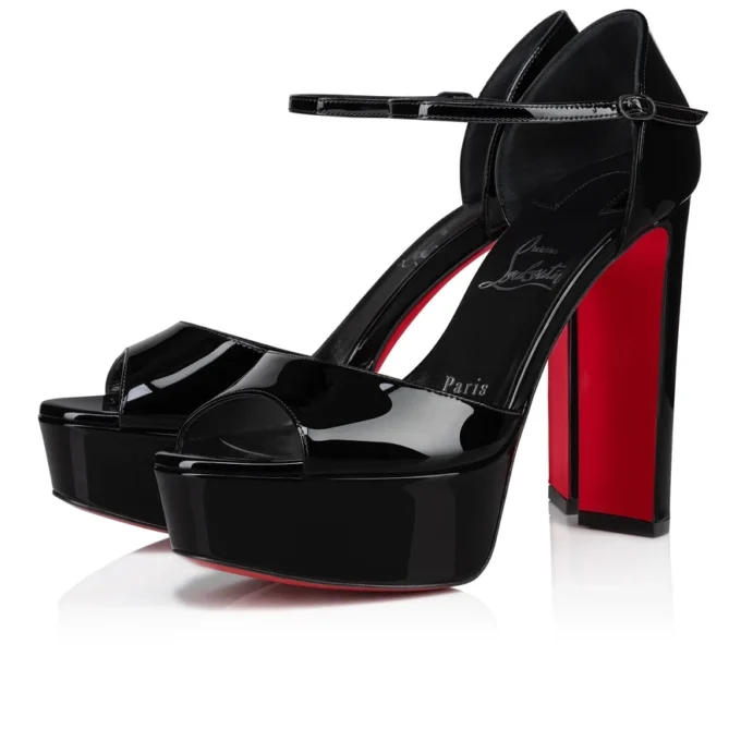 Sandaloo – Sandale de 130 mm – Piele de vițel lăcuită – Negru – Femei Sandaloo – Sandale de 130 mm – Piele de vițel lăcuită – Negru – Femei