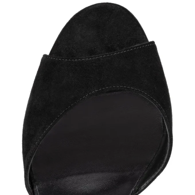 Sandaloo – Sandale de 130 mm – Piele de vițel velur – Negru – Femei Sandaloo – Sandale de 130 mm – Piele de vițel velur – Negru – Femei
