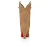 Santiabooty – Cizme joase de 85 mm – Veau Velours – Lionne – Femei