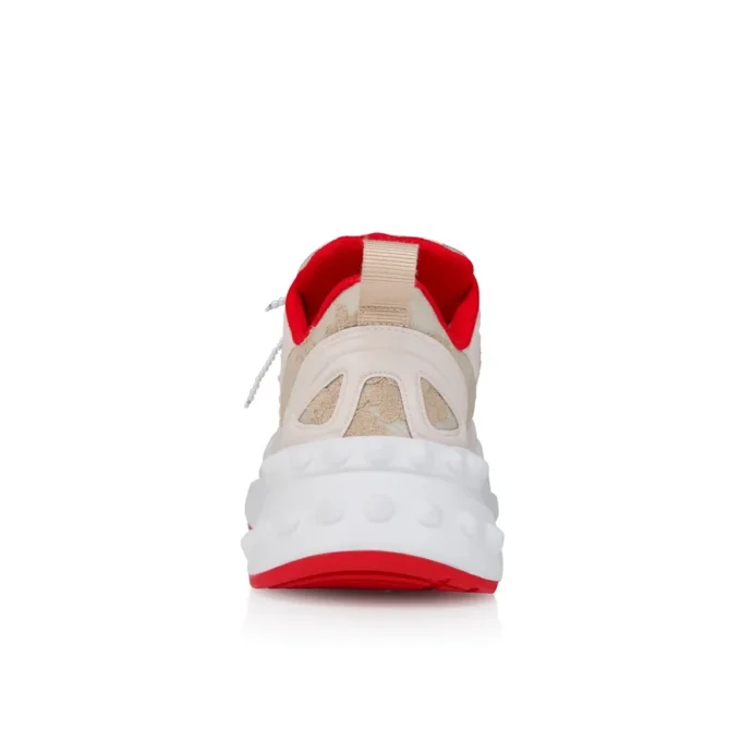 So Flo Perla – Sneakers de alergare – Piele de vițel laminată, strasuri și perle – Pearl – Femei