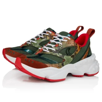 So Flo Python Dagrada – Sneakers – Piele de piton în degrade și velur de vițel – Palio Haiiro – Bărbați