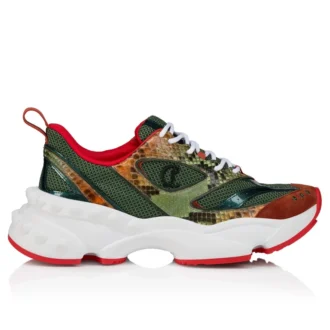 So Flo Python Dagrada – Sneakers – Piele de piton în degrade și velur de vițel – Palio Haiiro – Bărbați