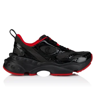 So Flo – Sneakers de alergare – Piele de vițel laminată – Negru – Bărbați