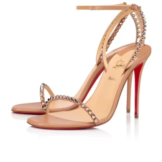So Me – Sandale cu curele de 100 mm – Piele de vițel și ținte – Blush – Femei