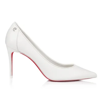 Sporty Kate – Pantofi cu toc de 85 mm – Piele Nappa – Bianco – Femei