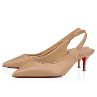 Sporty Kate Sling – Pantofi cu toc de 55 mm și baretă în spate – Piele de miel Nappa – Blush – Femei