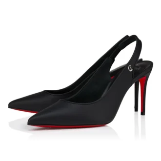Sporty Kate Sling – Pantofi cu toc de 85 mm și baretă în spate – Piele de miel Nappa – Negru – Femei