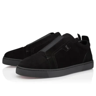 St Louis – Sneakers – Piele de vițel velur – Negru – Bărbați