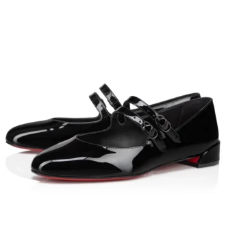 Sweet Jane – Balerini – Piele de vițel lăcuită – Negru – Femei