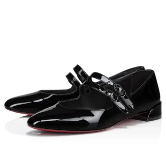 Sweet Jane – Balerini – Piele de vițel lăcuită – Negru – Femei
