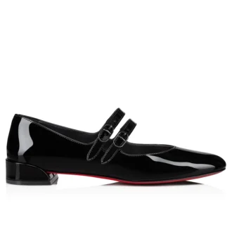 Sweet Jane – Balerini – Piele de vițel lăcuită – Negru – Femei