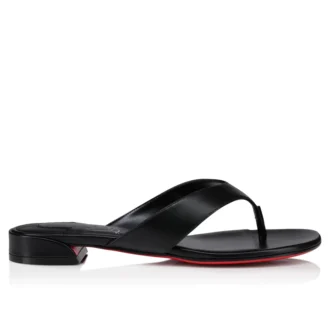 Sweet Janetonga – Șlapi – Piele de miel Nappa – Negru – Femei