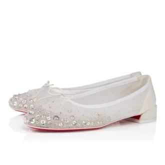 Sweetie Jane Sparkling – Balerini – Plasă și strasuri – Alb – Femei