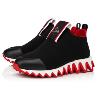 Tiketa Run – Sneakers – Piele de vițel și neopren – Negru – Femei Tiketa Run – Sneakers – Piele de vițel și neopren – Negru – Femei