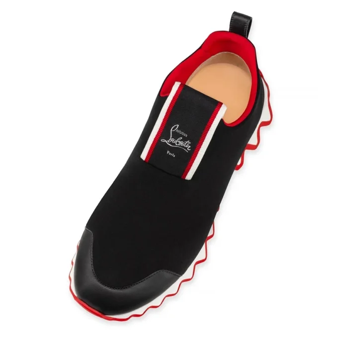 Tiketa Run – Sneakers – Piele de vițel și neopren – Negru – Femei