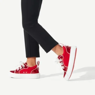 Toy Toy – Sneakers cu talpă joasă – Piele de vițel lăcuită și neopren – Loubi – Copii