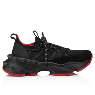 Trailnrun – Sneakers de alergare – Piele de căprioară, piele de vițel și țesătură – Negru – Bărbați