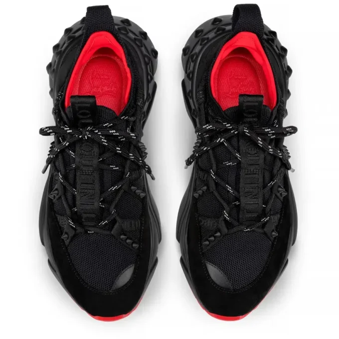 Trailnrun – Sneakers de alergare – Piele de căprioară, piele de vițel și țesătură – Negru – Femei