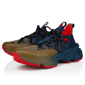 Trailnrun – Sneakers de alergare – Piele de vițel, neopren și plasă – Bronzo – Bărbați