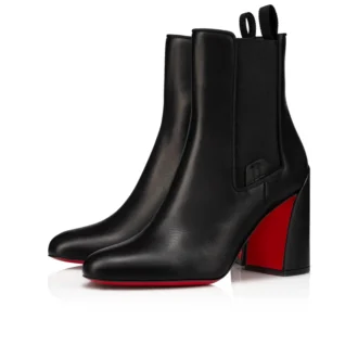 Turelastic – Cizme joase de 84 mm – Piele de vițel – Negru – Femei Turelastic – Cizme joase de 84 mm – Piele de vițel – Negru – Femei