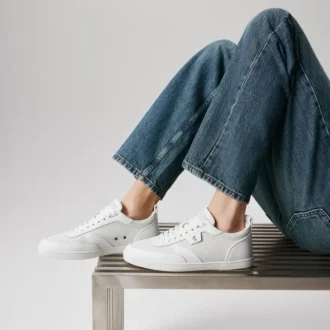 Tutti Rui – Sneakers – Piele de vițel – Alb – Bărbați