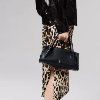 Venus Mini – Geantă crossbody – Piele de vițel – Negru