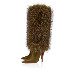 Yangzee – Cizme de 100 mm – Piele de vițel – Bronzo – Femei